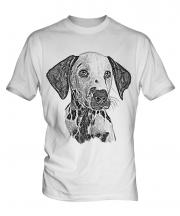 Dalmation Sketch Mens T-Shirt