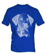 Dalmation Sketch Mens T-Shirt