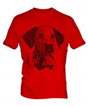 Dalmation Sketch Mens T-Shirt