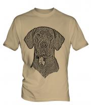 Great Dane Sketch Mens T-Shirt