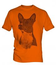 Basenji Sketch Mens T-Shirt