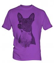 Basenji Sketch Mens T-Shirt