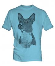 Basenji Sketch Mens T-Shirt