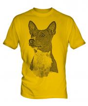 Basenji Sketch Mens T-Shirt