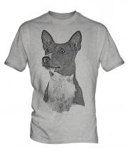 Basenji Sketch Mens T-Shirt