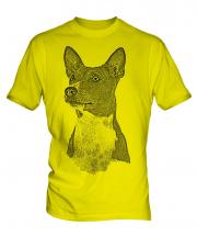Basenji Sketch Mens T-Shirt
