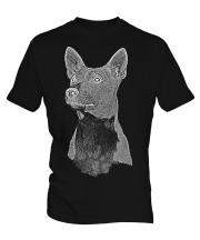 Basenji Sketch Mens T-Shirt