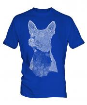 Basenji Sketch Mens T-Shirt