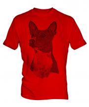 Basenji Sketch Mens T-Shirt