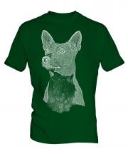 Basenji Sketch Mens T-Shirt