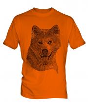 Akita Inu Sketch Mens T-Shirt
