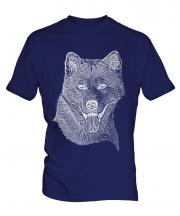 Akita Inu Sketch Mens T-Shirt