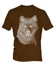 Akita Inu Sketch Mens T-Shirt