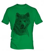 Akita Inu Sketch Mens T-Shirt