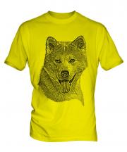 Akita Inu Sketch Mens T-Shirt