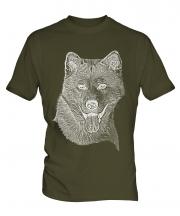 Akita Inu Sketch Mens T-Shirt