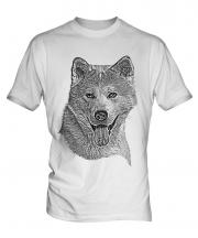 Akita Inu Sketch Mens T-Shirt