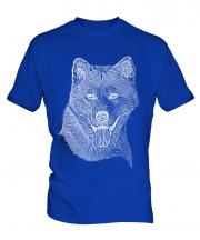 Akita Inu Sketch Mens T-Shirt