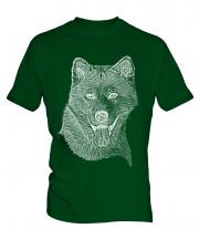 Akita Inu Sketch Mens T-Shirt