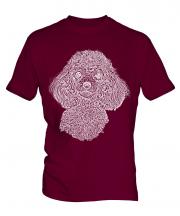 Poodle Sketch Mens T-Shirt