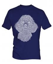 Poodle Sketch Mens T-Shirt