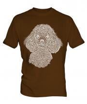 Poodle Sketch Mens T-Shirt