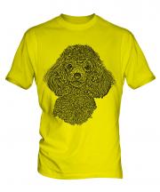 Poodle Sketch Mens T-Shirt