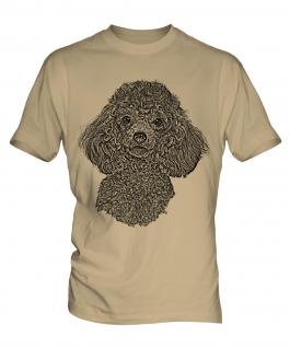 Poodle Sketch Mens T-Shirt