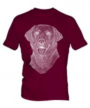 Labrador Retriever Sketch Mens T-Shirt
