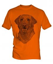 Labrador Retriever Sketch Mens T-Shirt