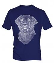 Labrador Retriever Sketch Mens T-Shirt