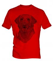 Labrador Retriever Sketch Mens T-Shirt