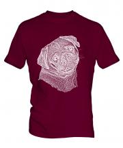 Pug Sketch Mens T-Shirt
