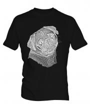 Pug Sketch Mens T-Shirt