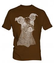 Jack Russell Terrier Sketch Mens T-Shirt