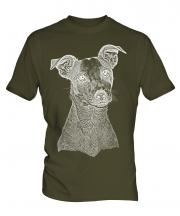 Jack Russell Terrier Sketch Mens T-Shirt