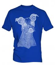 Jack Russell Terrier Sketch Mens T-Shirt