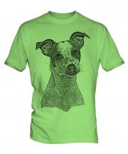Jack Russell Terrier Sketch Mens T-Shirt