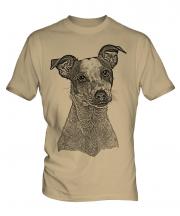 Jack Russell Terrier Sketch Mens T-Shirt