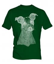 Jack Russell Terrier Sketch Mens T-Shirt