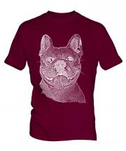 French Bulldog Sketch Mens T-Shirt
