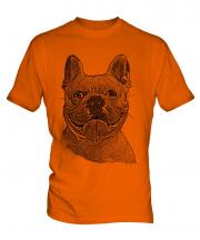 French Bulldog Sketch Mens T-Shirt