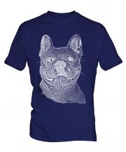 French Bulldog Sketch Mens T-Shirt