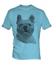 French Bulldog Sketch Mens T-Shirt