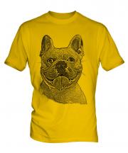French Bulldog Sketch Mens T-Shirt