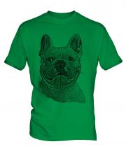 French Bulldog Sketch Mens T-Shirt