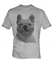 French Bulldog Sketch Mens T-Shirt
