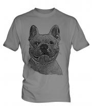 French Bulldog Sketch Mens T-Shirt