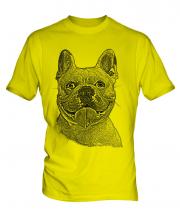 French Bulldog Sketch Mens T-Shirt