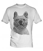 French Bulldog Sketch Mens T-Shirt